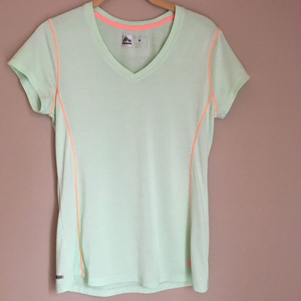 Mint green RBX Workout Exercise Shirt Medium EUC